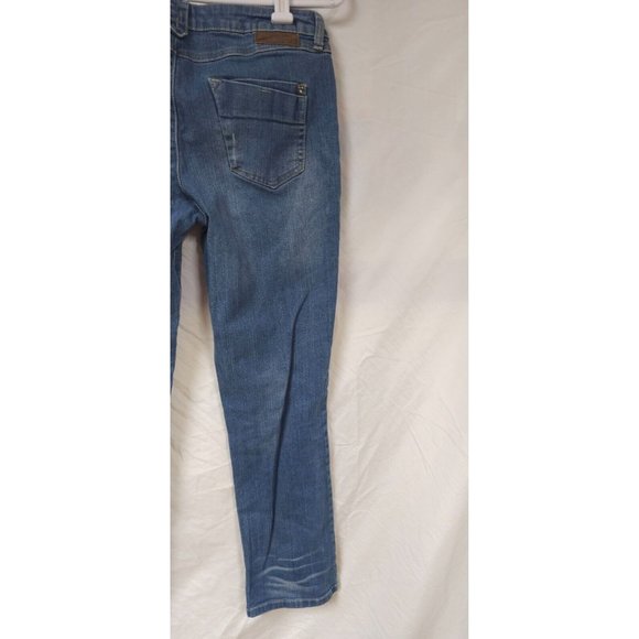 Monroe And Main 10 Embellished Distressed Studded Destroyed Straight Jean 30x29 - Picture 13 of 14